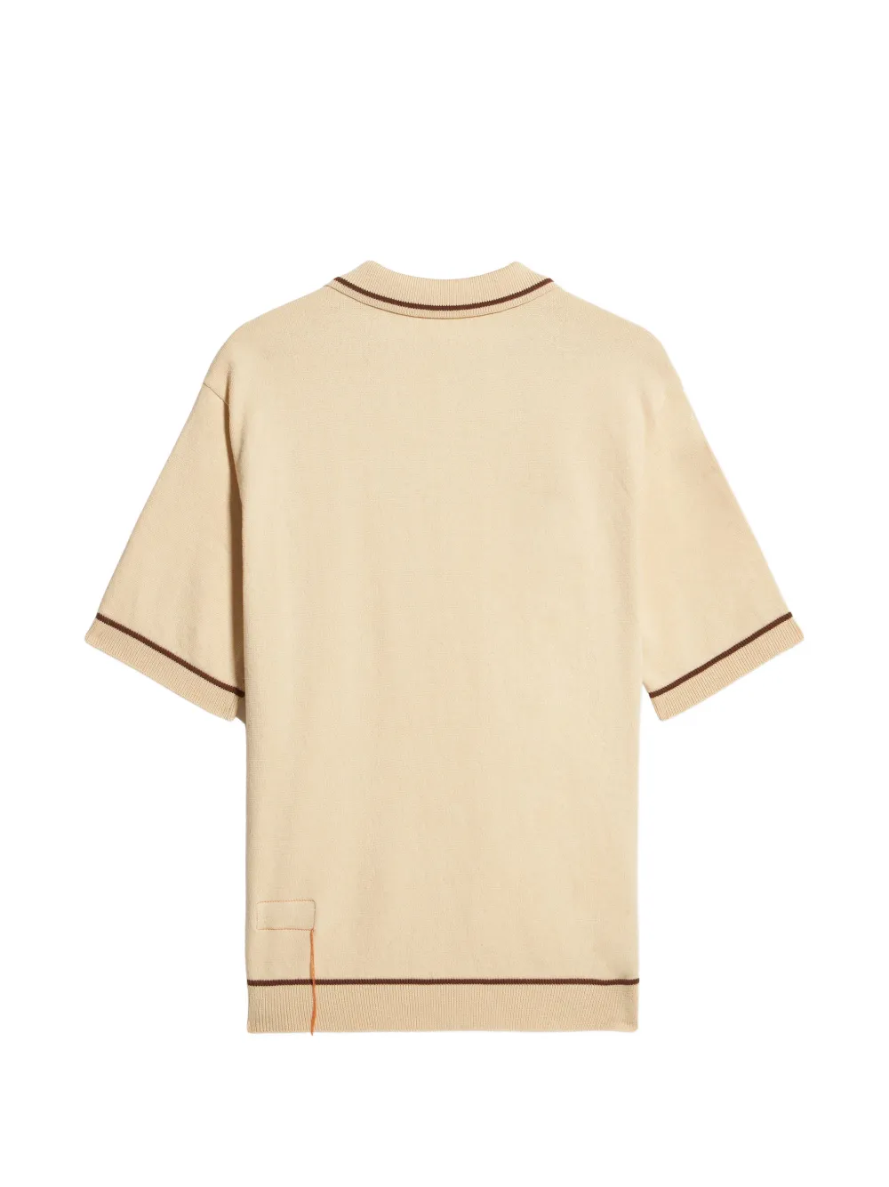 Fortela Herrison contrast-trim pocket polo shirt - Toni neutri