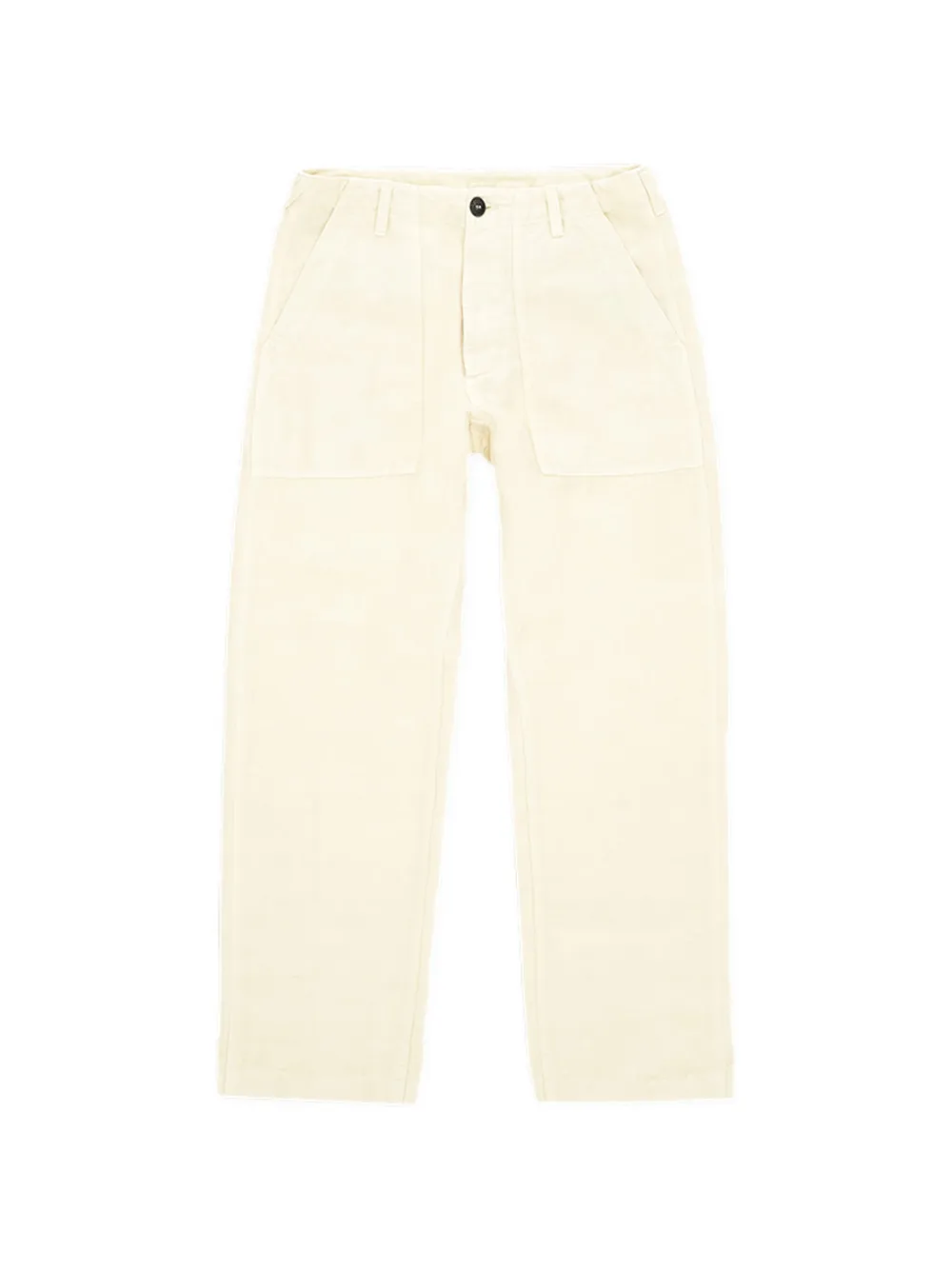 Fortela patch-pocket linen trousers - Toni neutri