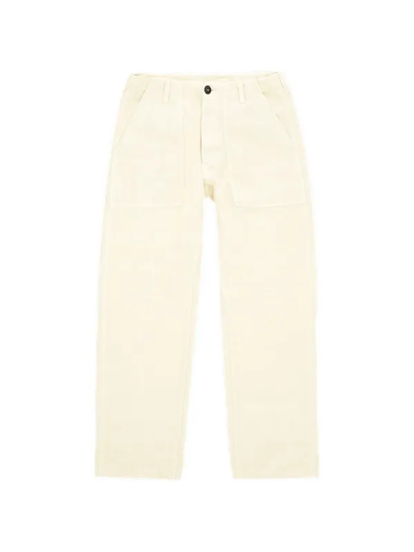 Fortela Patch-pocket Linen Trousers in Neutrals