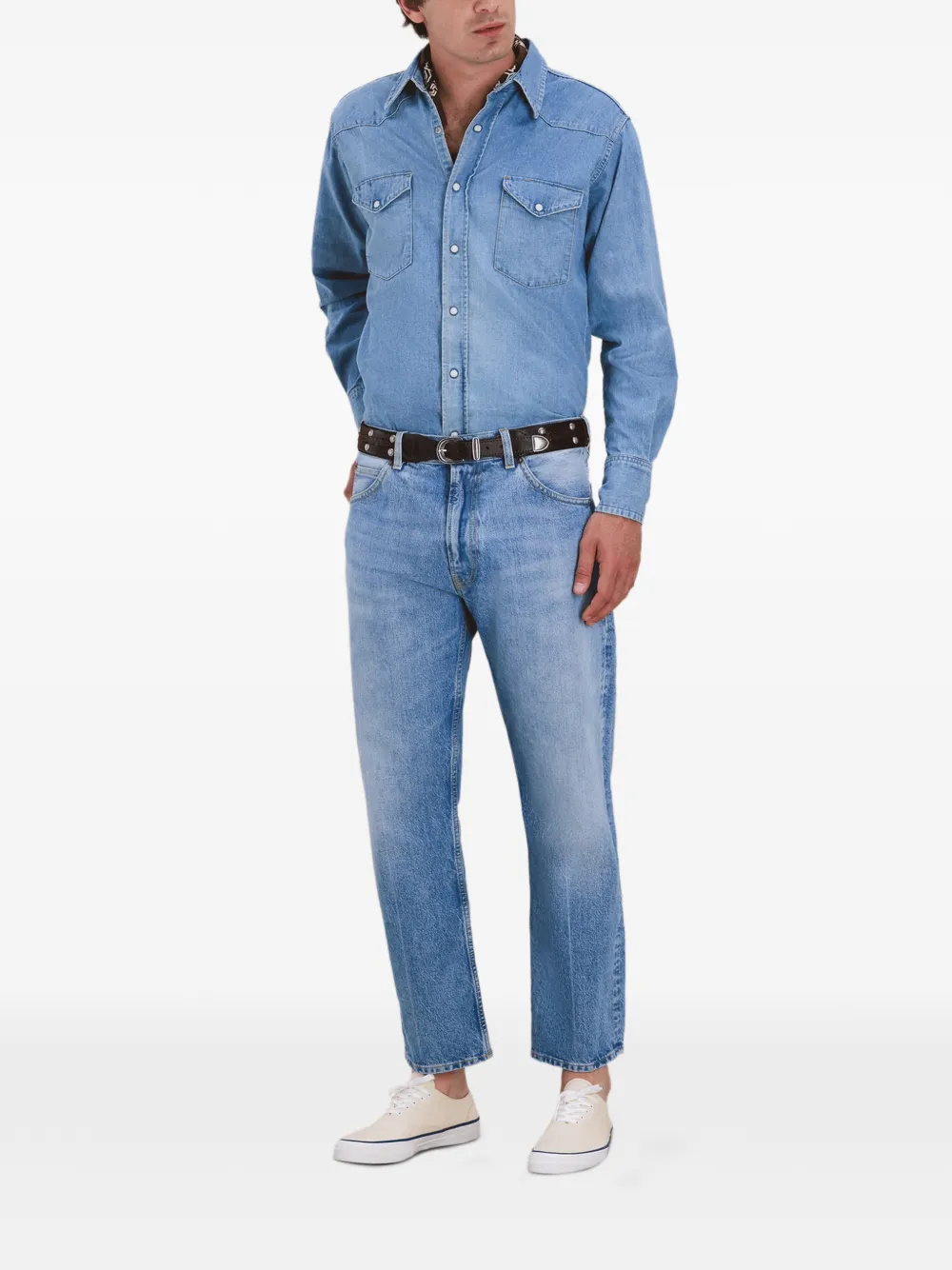 Fortela 944 Jason jeans met vijf zakken Blauw