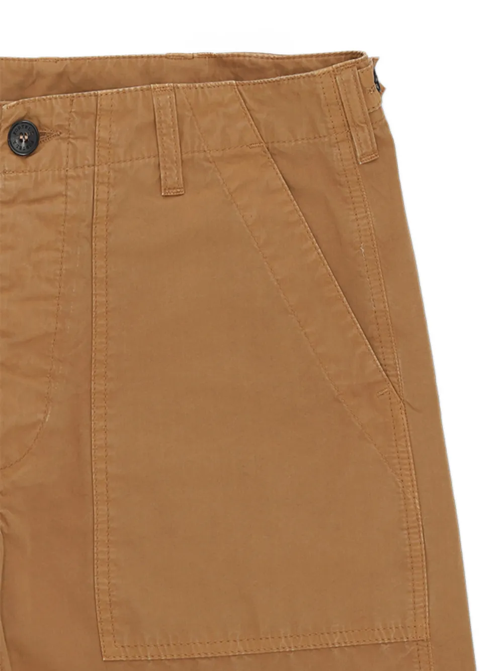  Fortela Button Canvas Trousers - Brown 
