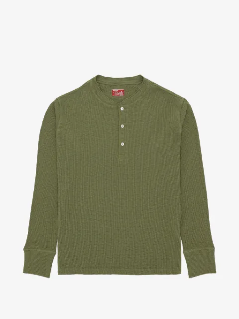 Fortela Amish  waffle-knit Henley T-shirt