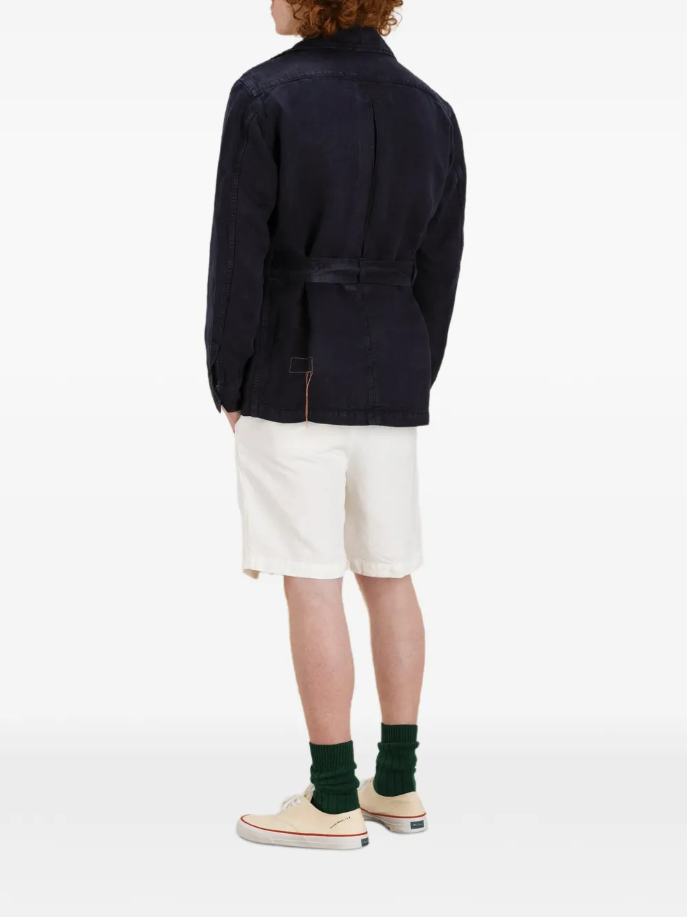  Fortela Clint Belted Jacket - Blue 