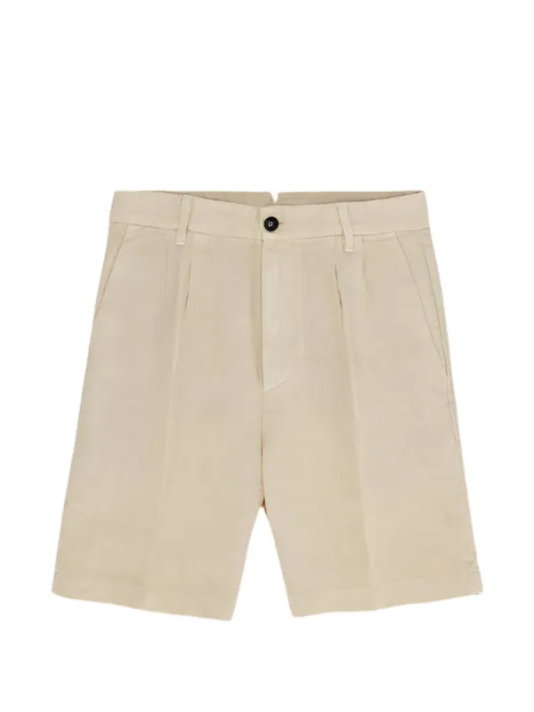 Fortela Logo-detail Shorts in Neutrals