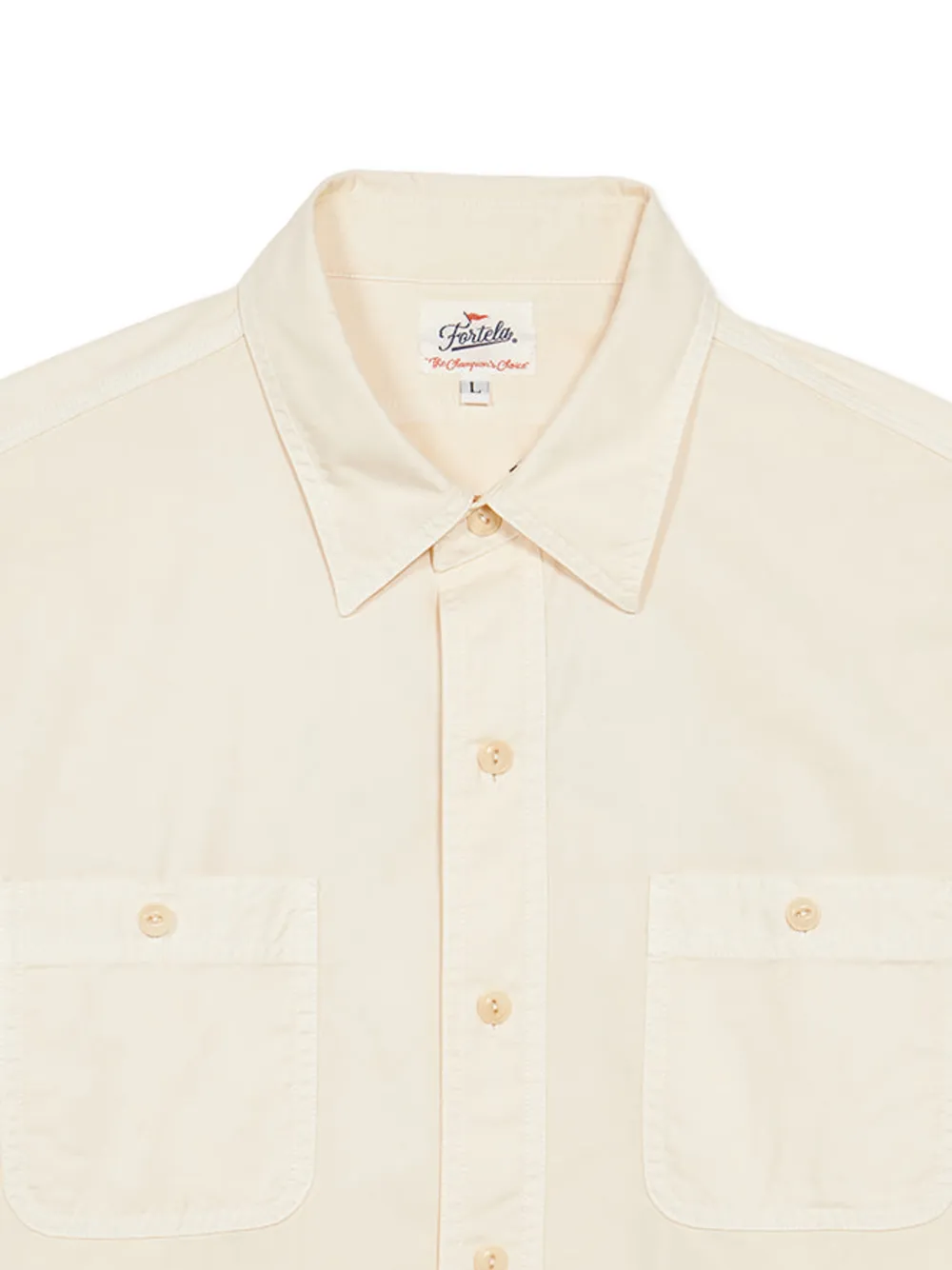  Fortela Workt Patch-pocket Shirt - Neutrals 