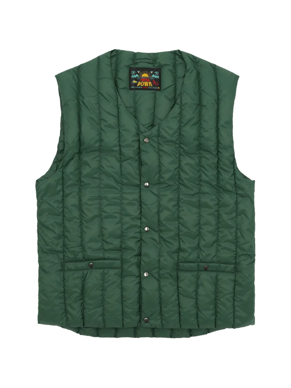 Fortela quilted padded vest - Green