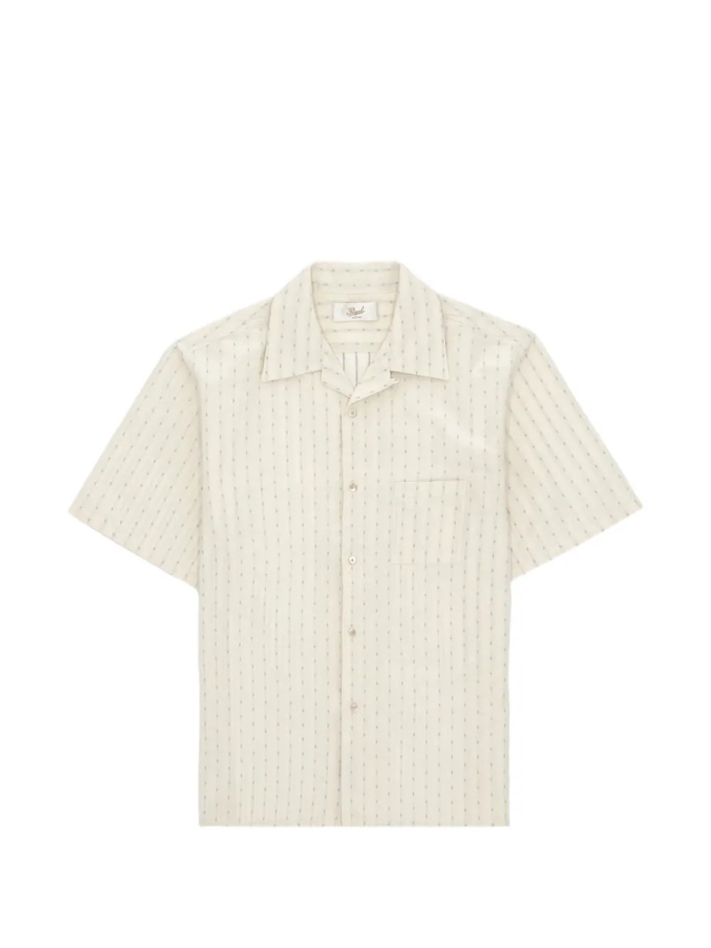 Fortela open collar striped shirt - Toni neutri