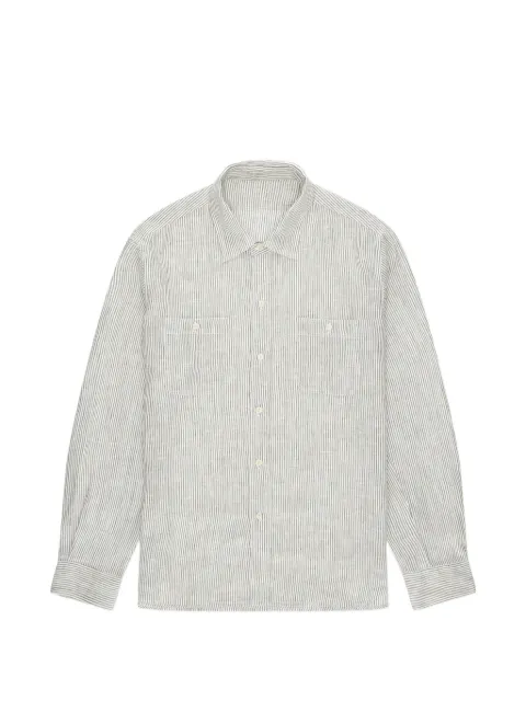 Fortela striped chest-pocket shirt