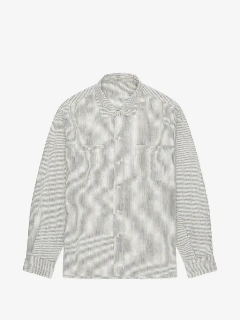 Fortela striped chest-pocket shirt