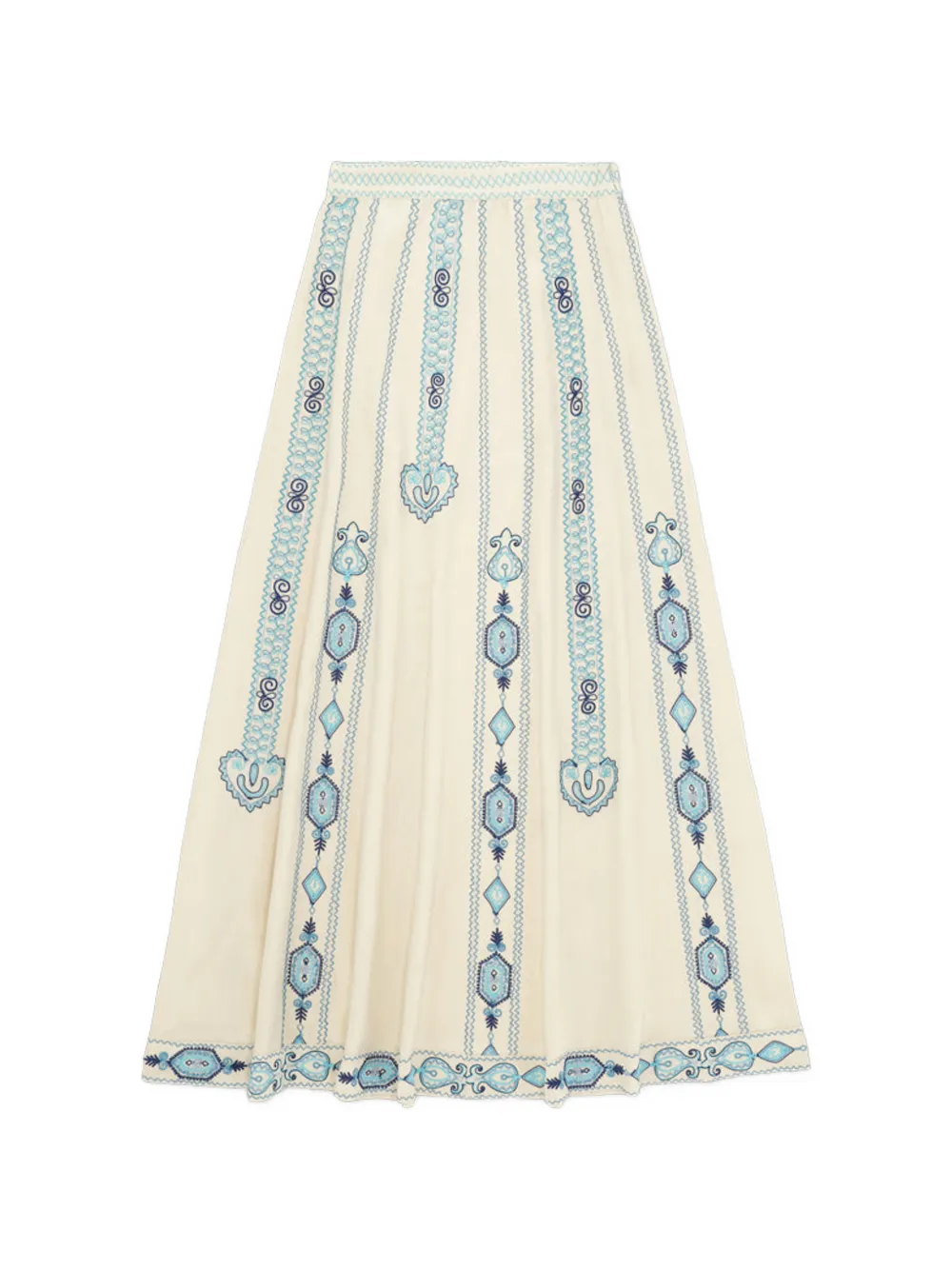 Fortela Nicea embroidered skirt - Toni neutri