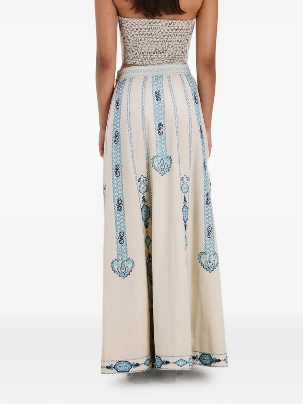  Fortela Nicea Embroidered Skirt - Neutrals 