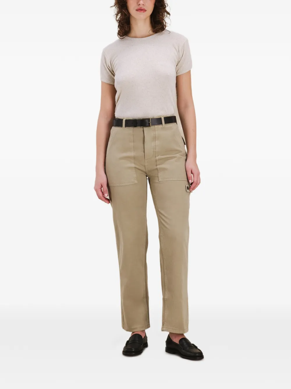 Jerryt Herringbone Patch-Pocket Trousers