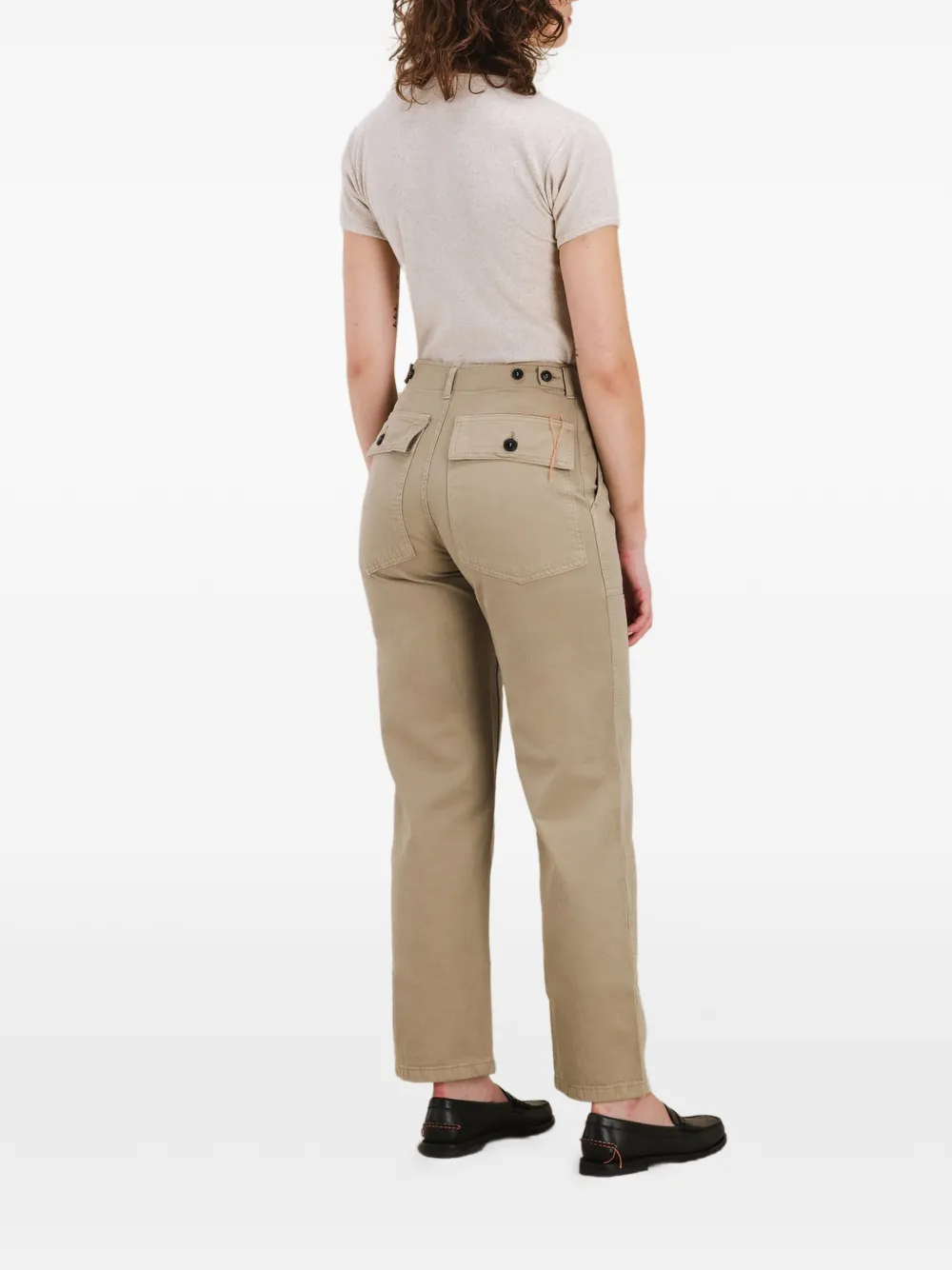 Jerryt Herringbone Patch-Pocket Trousers