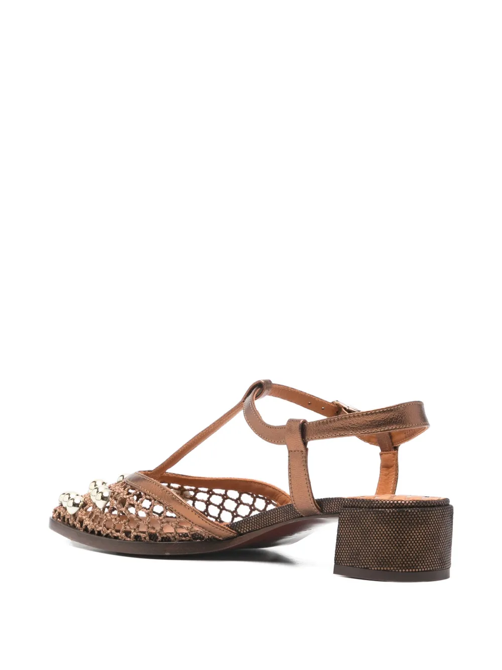 Chie Mihara Hagila pumps met studs en hak Bruin