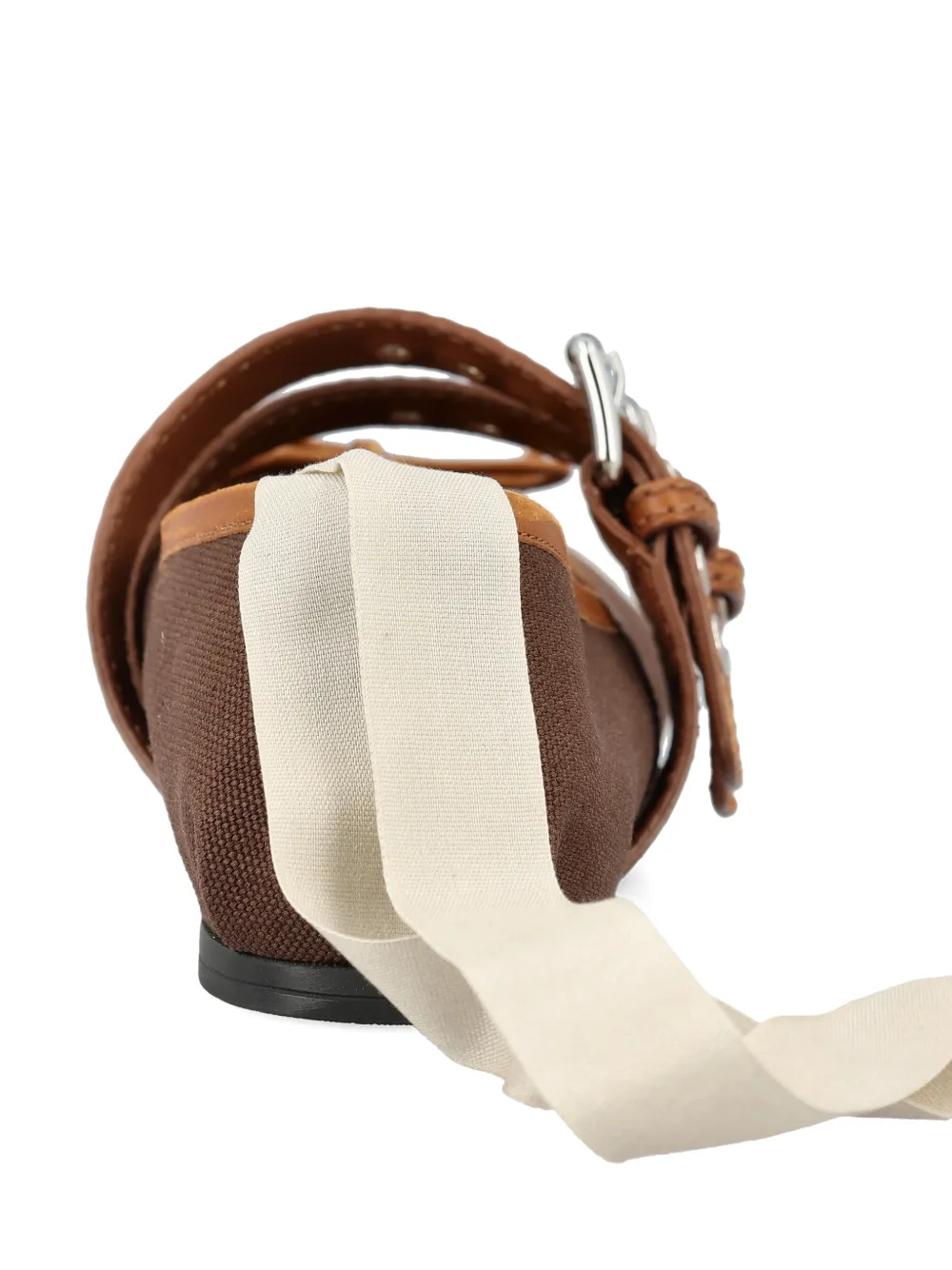 Miu buckled-fastening ballerina shoes Bruin