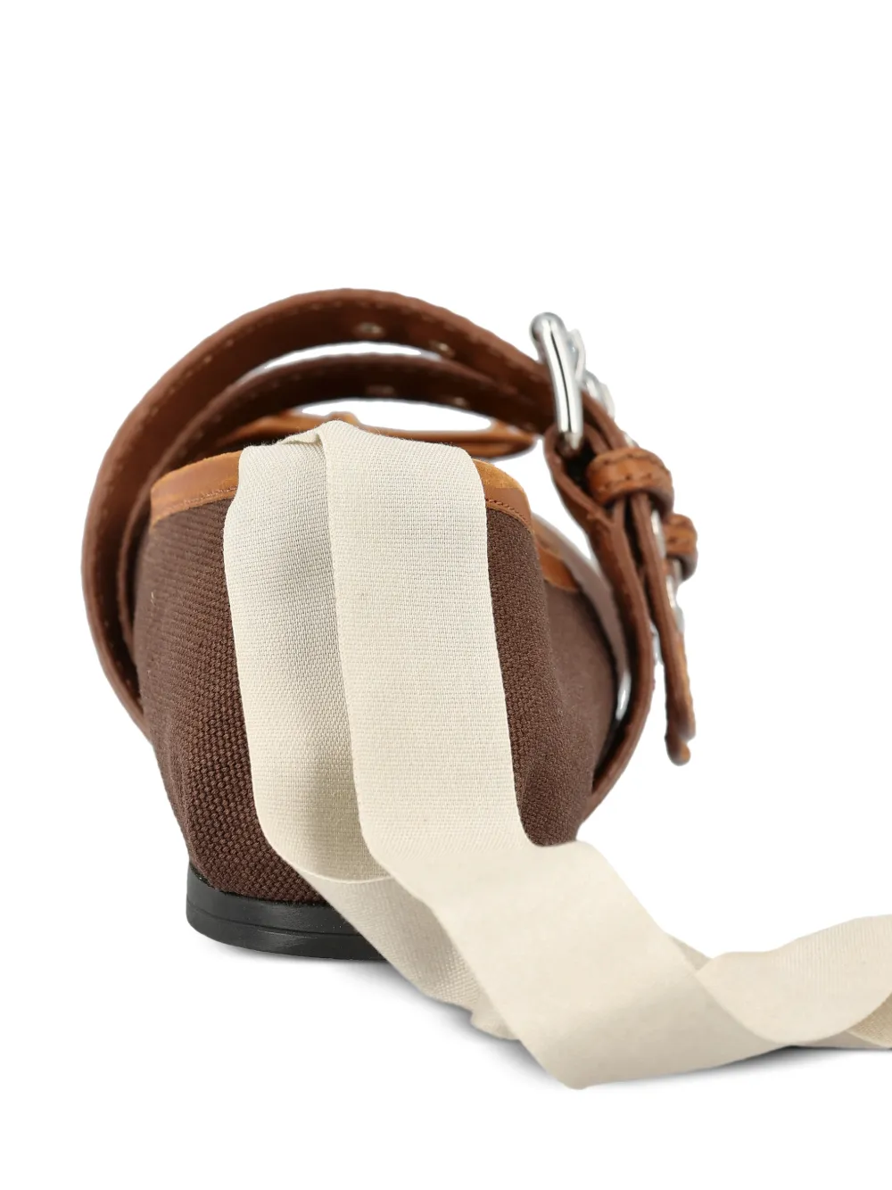 Miu Ballerina's met gespsluiting Bruin