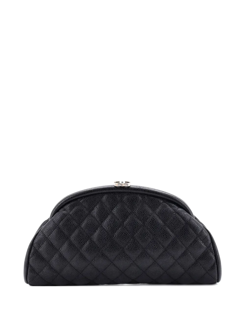 Timeless Quilted Caviar Clutch Bag