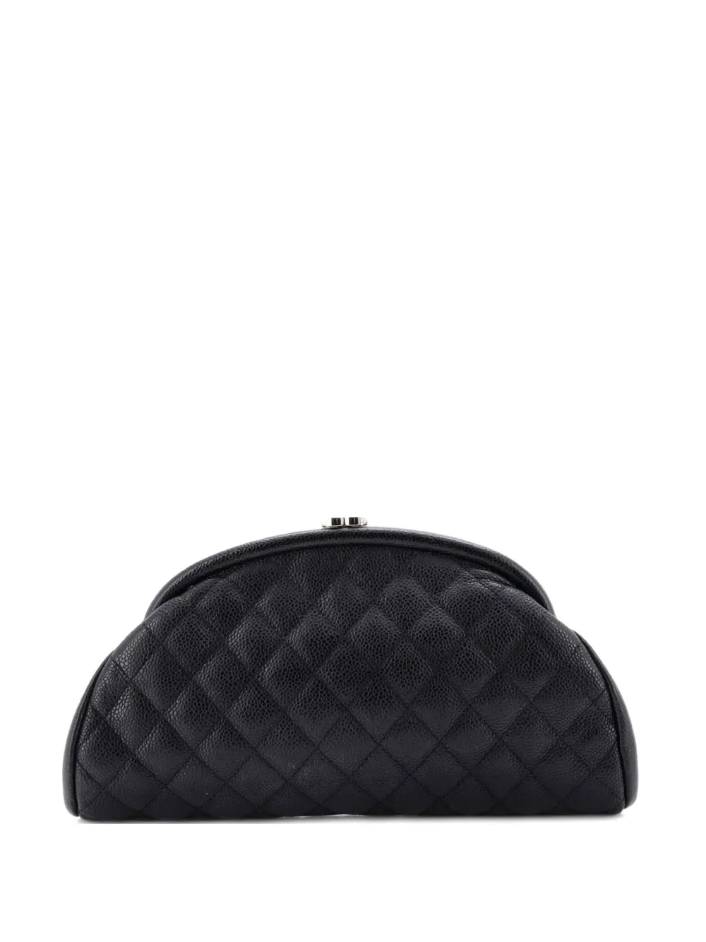 CHANEL Pre-Owned Timeless Quilted Caviar clutch bag - Nero