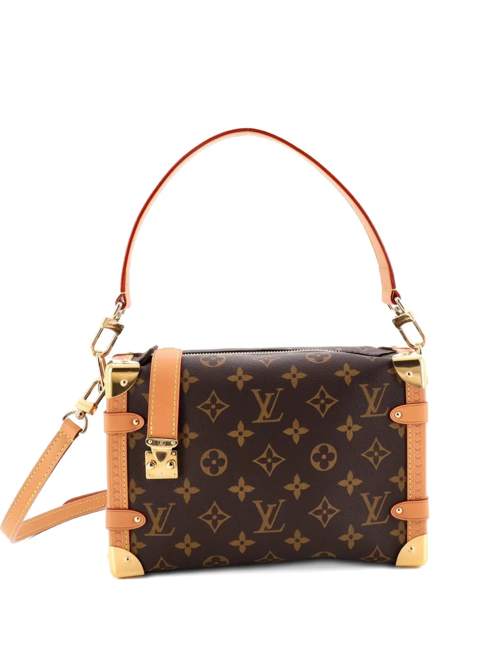 Louis Vuitton Pre-Owned Side Trunk Handbag Monogram Canvas MM satchel - Marrone
