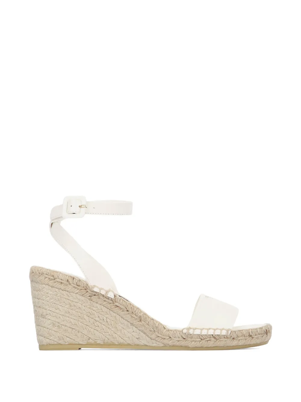 Prada ankle-strap wedge espadrilles - Bianco