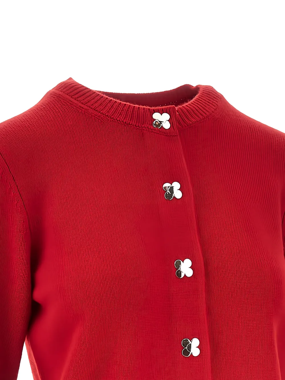  Tory Burch Flower-button Cardigan - Red 