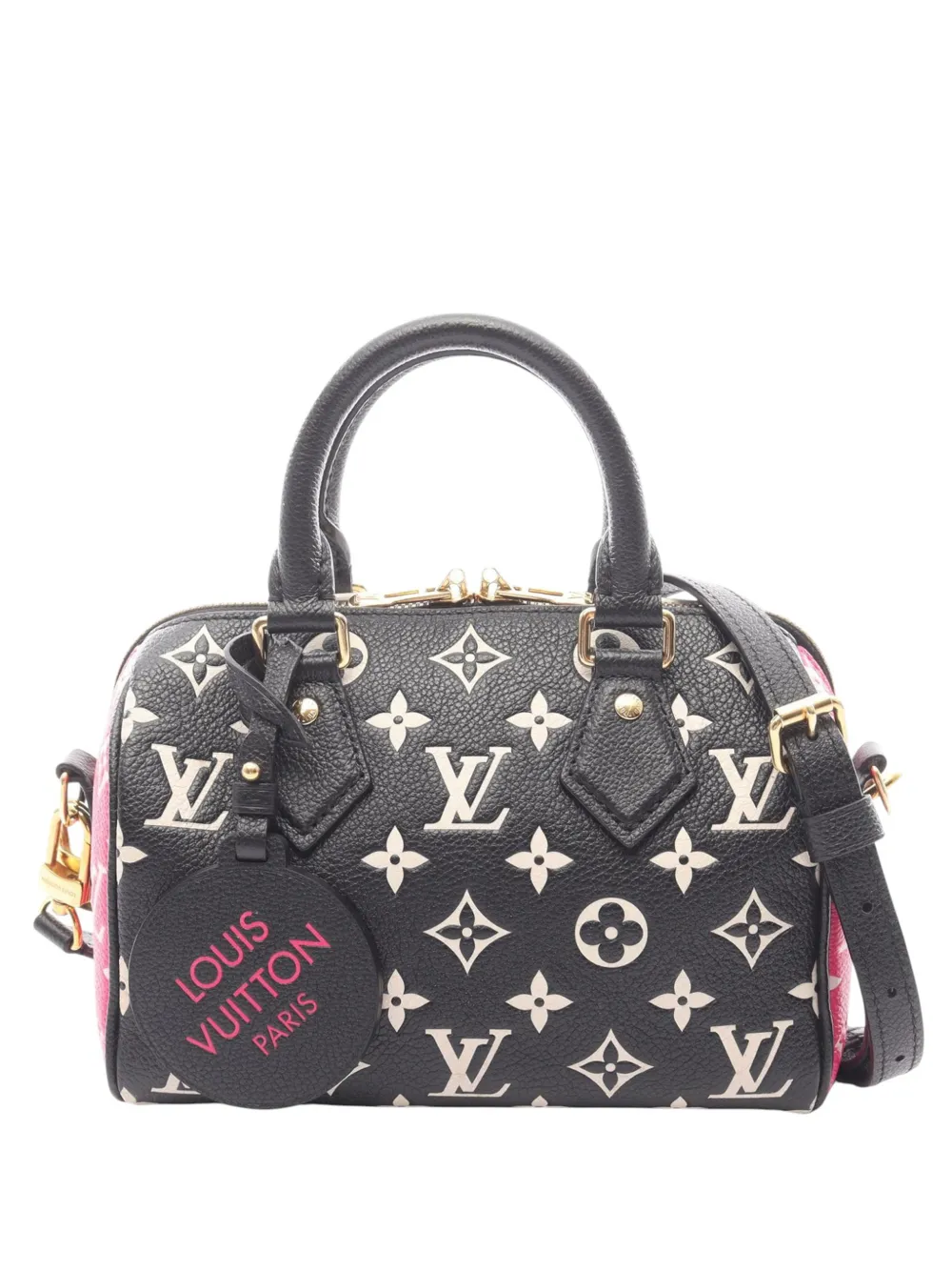 Louis Vuitton Pre-Owned 2021-2025 Tricolor Monogram Empreinte Speedy Bandouliere 20 satchel - Nero