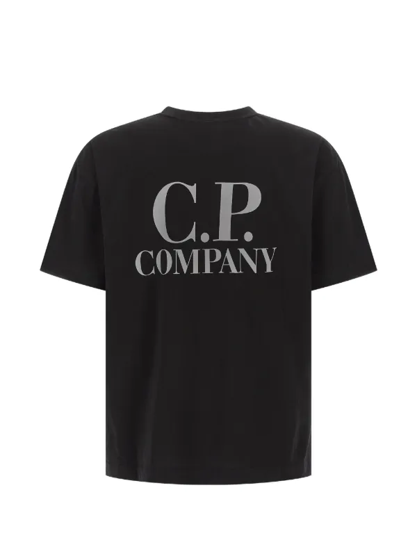 C.P. Company ロゴプリント Tシャツ | ブラック | FARFETCH JP