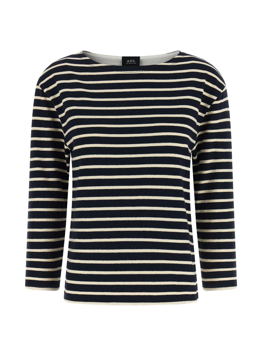 A.P.C. striped round-neck knitwear - Blu