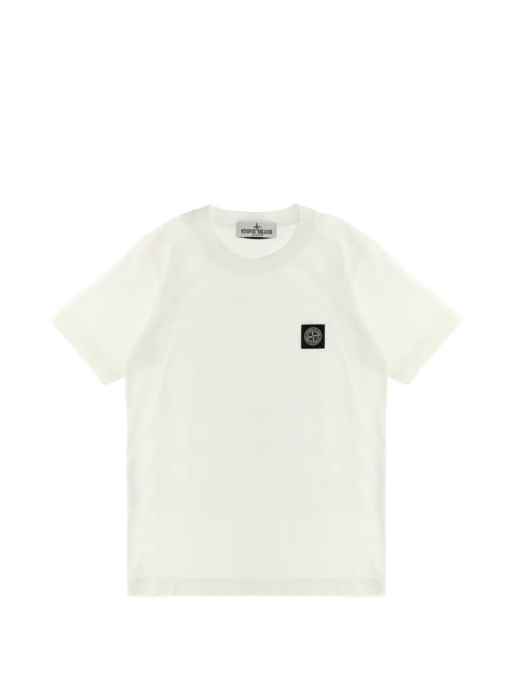 Stone Island Junior logo patch T-shirt - Toni neutri