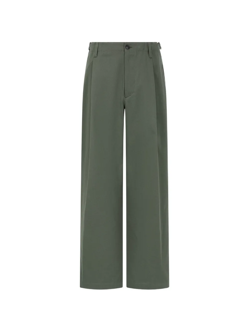 TOMBOY pintuck-detail trousers - Verde