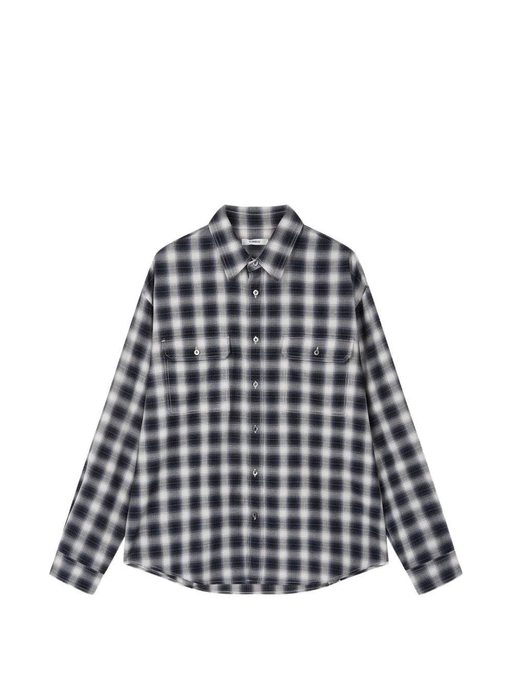 TOMBOY check pocket shirt - Nero