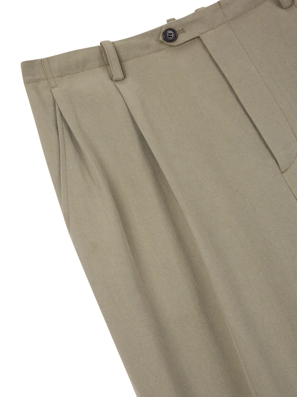  Tomboy Pintuck-detail Trousers - Neutrals 