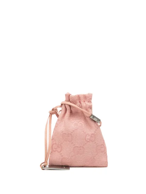 Gucci Pre-Owned 20th Century Mini GG Canvas Drawstring pouch