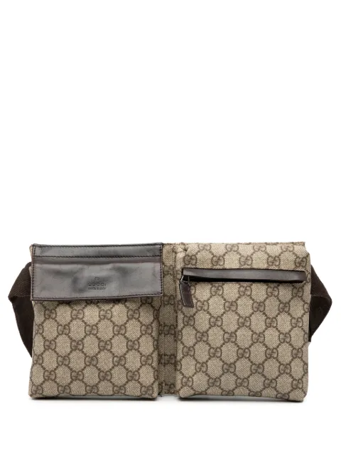 Gucci Pre-Owned 2000-2015 GG Supreme Double Pocket belt bag