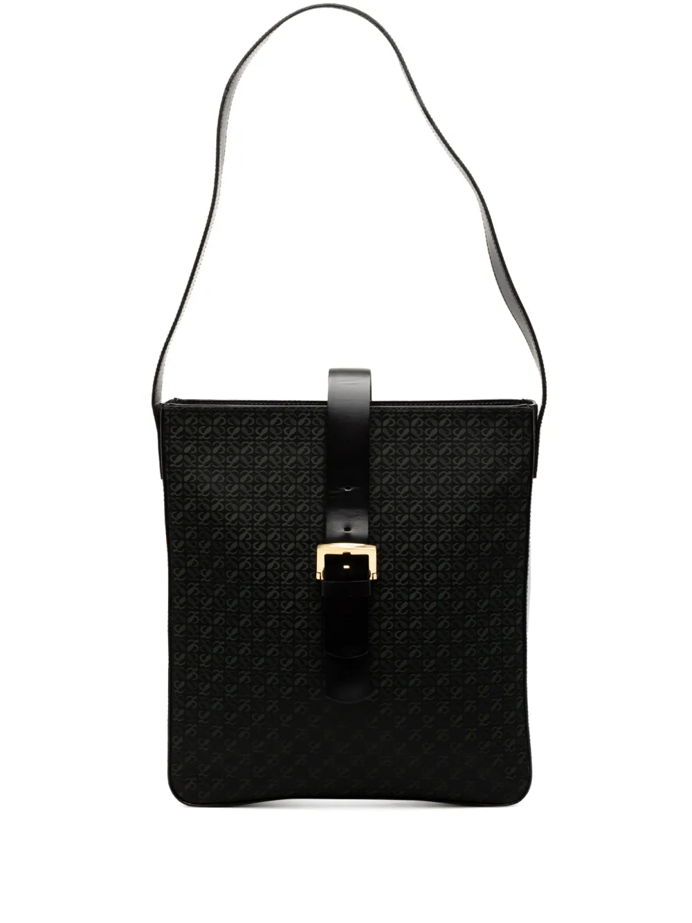 Loewe Pre-Owned 20th Century Anagram Canvas shoulder bag - Nero