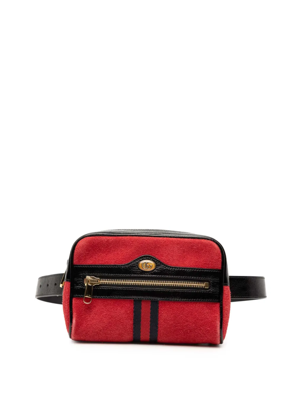 Gucci Pre-Owned 2000-2015 Small Suede Ophidia belt bag - Rosso
