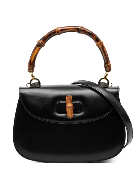 Gucci Pre-Owned 20th Century カーフスキン バンブー ナイト サッチェルバッグ