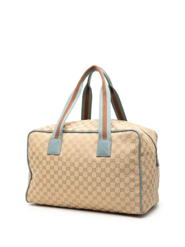 Gucci Pre-Owned 2000-2015 GGキャンバス ウェブ ボストンバッグ