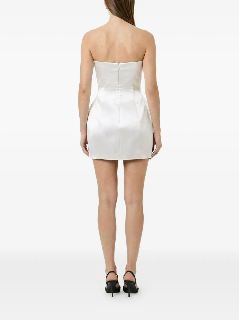 Nicholas Kaline strapless mini-jurk Wit