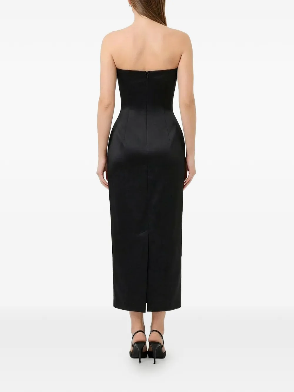  Nicholas Kasia Strapless Midi Dress - Black 