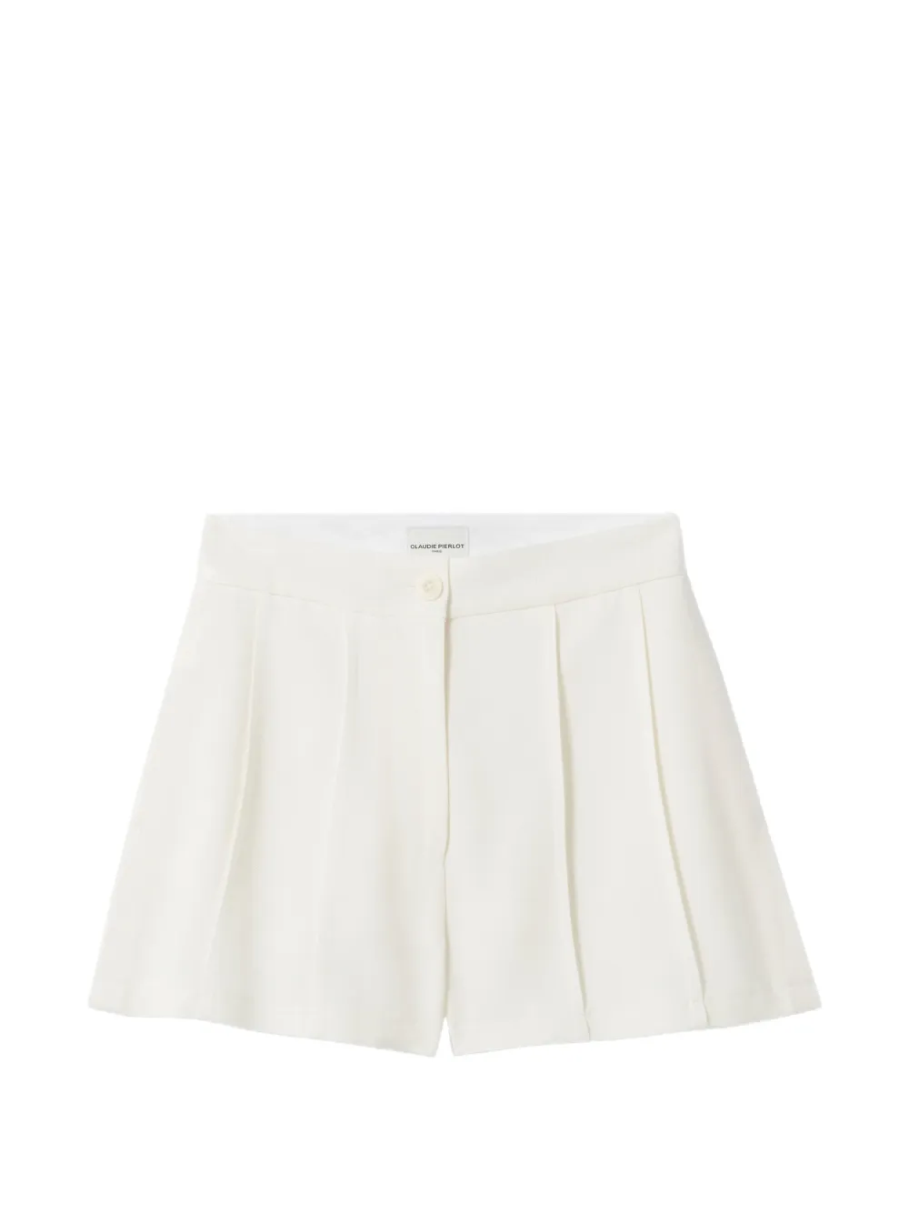 Claudie Pierlot button-fastening pleated shorts - Bianco