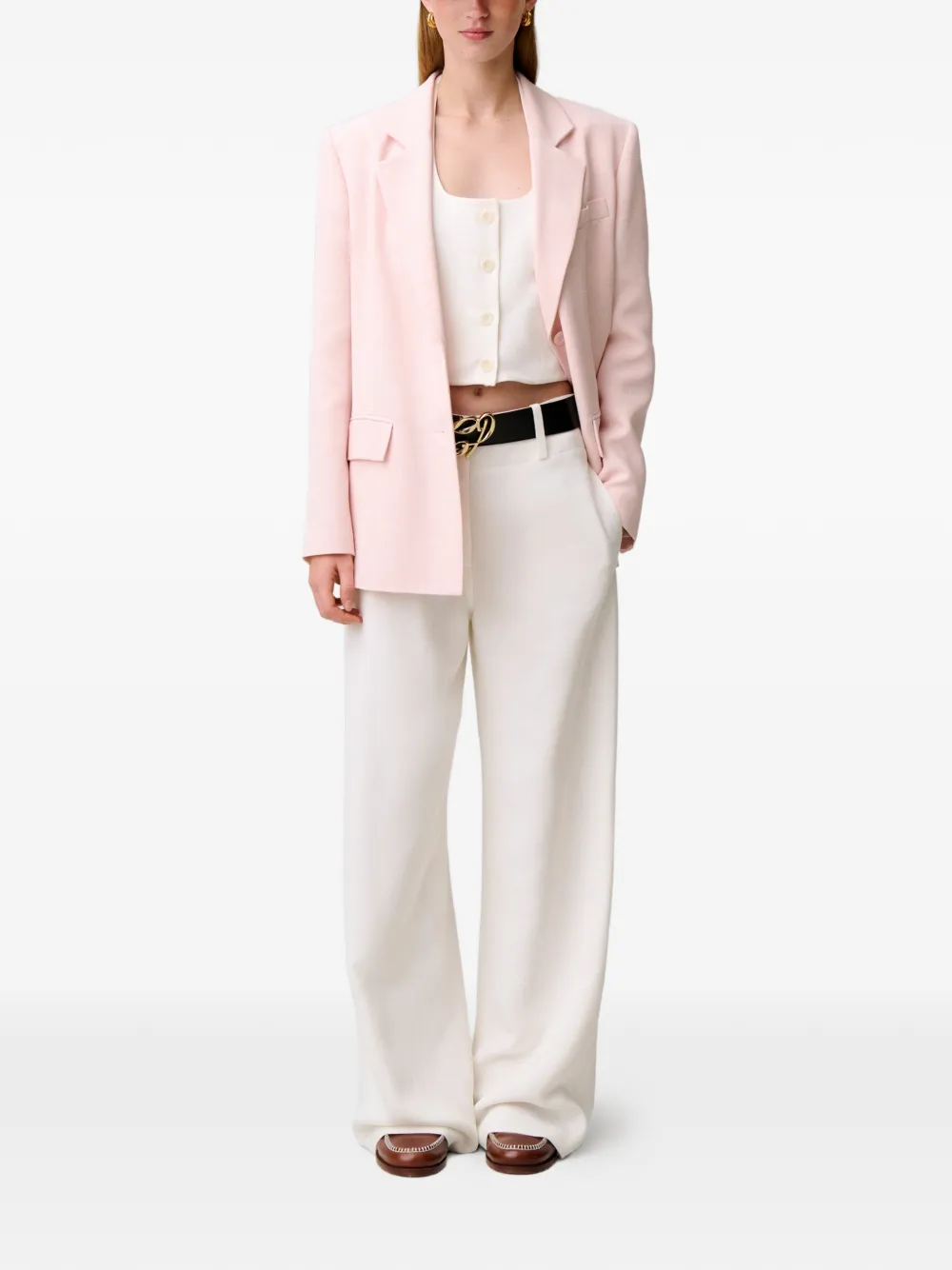 Claudie Pierlot Broek met toelopende pijpen Beige