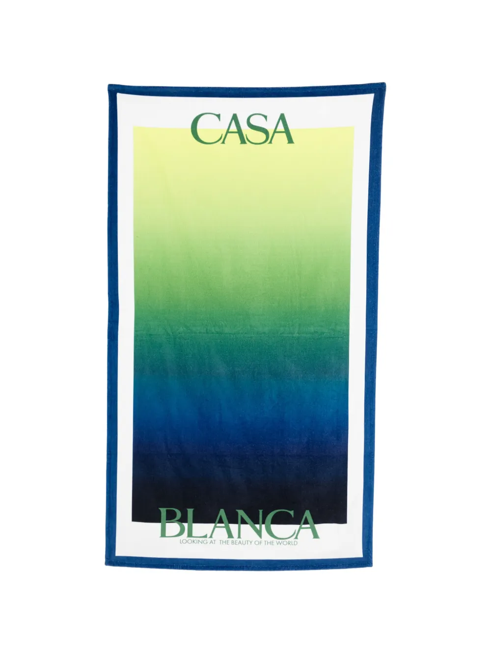 Casablanca gradient logo towel - Verde