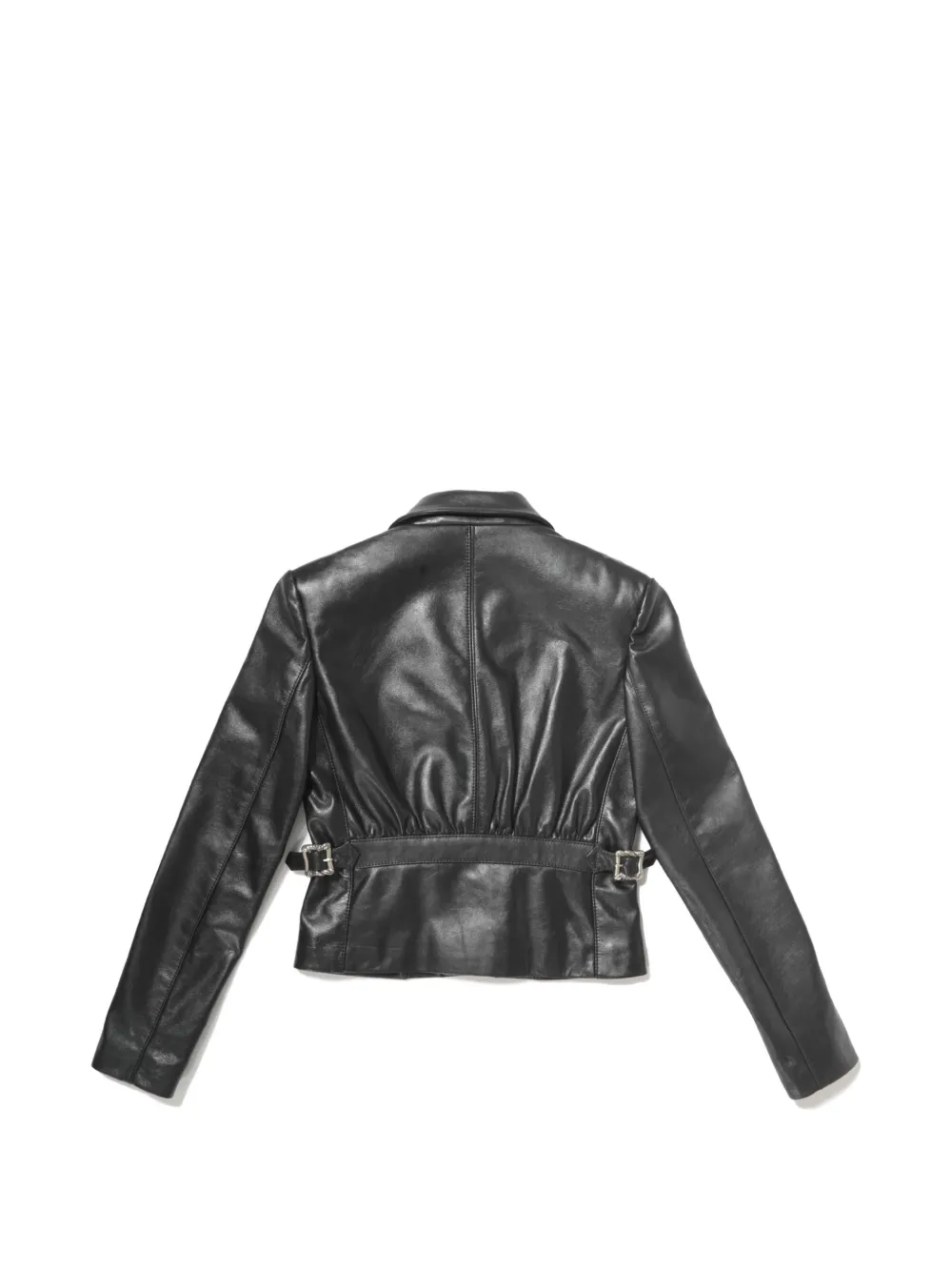  Enfants Riches Déprimés Button-fastening Leather Jacket - Black 
