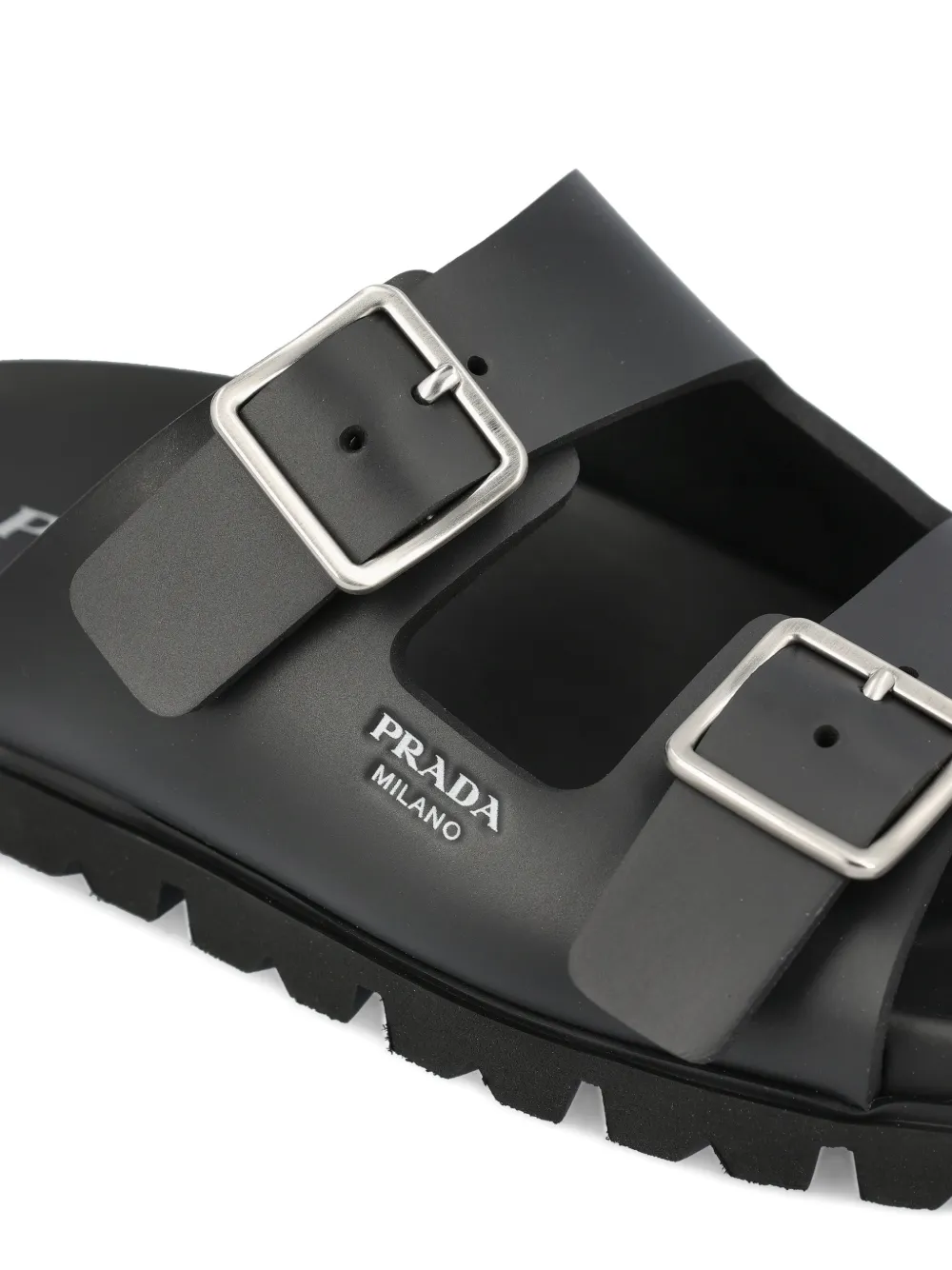 Prada Sandalen met gesp Zwart