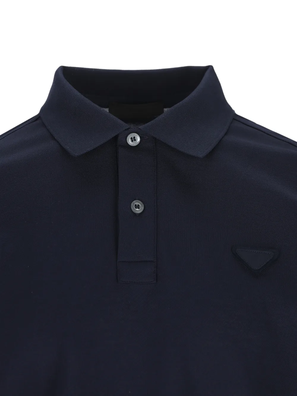  Prada Logo-triangle Polo Shirt - Blue 