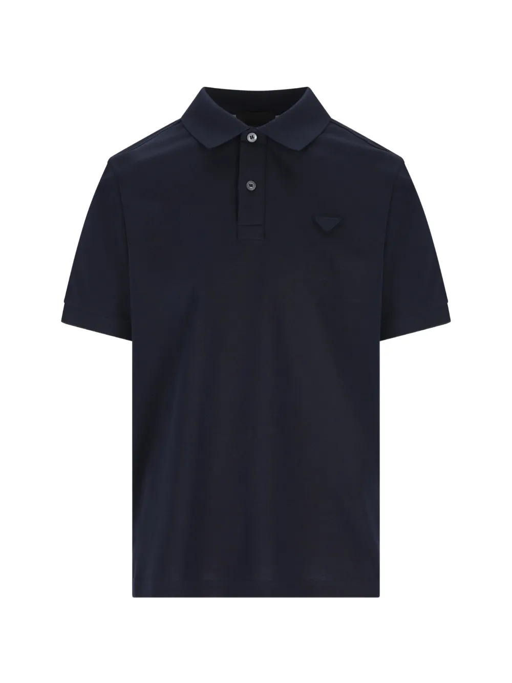 Prada logo-triangle T-shirt - Blau