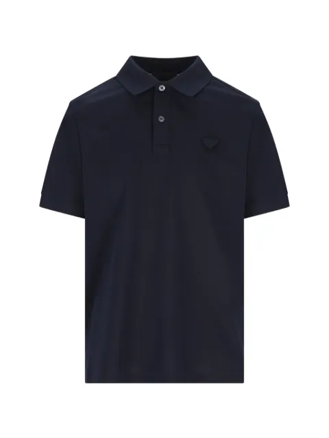 Prada camiseta con logo triangular