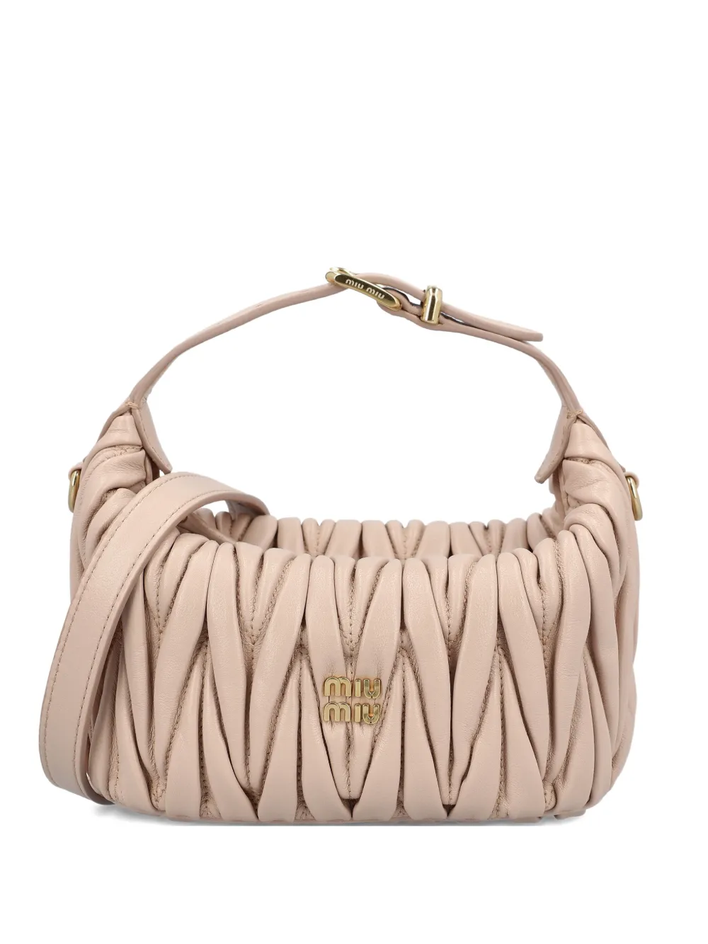 Miu Miu Matelassé leather mini bag - Rosa