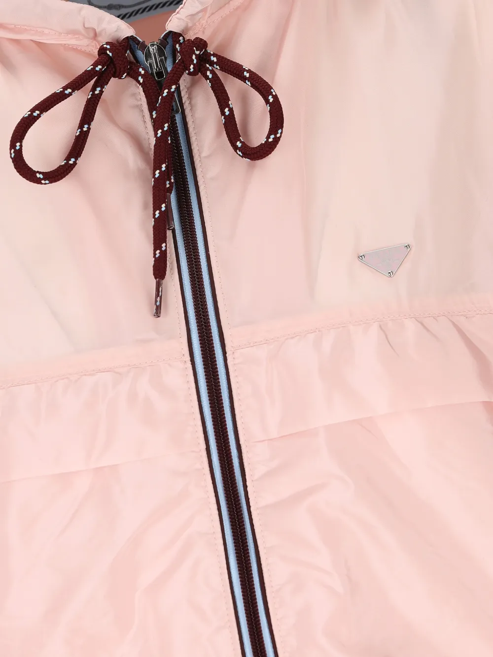 Prada Re-Nylon lichtgewicht regenjas met capuchon Roze